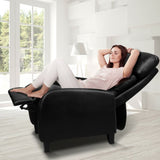 Artiss PU Leather Reclining Armchair - Black RECLINER-A1-BK-AB
