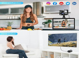 5K Video Camera with 56MP Dual Lens, WiFi, IR Night Vision, and 64GB SD Card in Black V178-59099