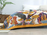 Pure Cotton Multi-Layer Gauze Blanket - Lightweight, Ultra-Breathable, V888-ELOSUNG39427