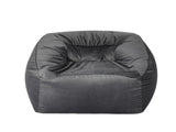 Marlow Bean Bag Chair Cover Soft Velvet Dark grey BEAN1008-DG_NZ