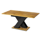 Levede Dining Table Extendable 120cm-160cm 6 People Rectangular Dining Room CH1176-OA-AU