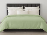 100% Cotton Muslin Duvet Quilt Cover Set w/ 2 Pillow Cases in Pastel Green - Super King V563-MUSLIN_DVT_GRN-SUKING