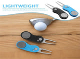 Compact Golf Divot Fixers, Lightweight Aluminum, Foldable Design, Assorted Colors, 2Pcs V1370-AZ4-14379
