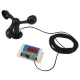 3 Fan Blades Tower Crane Anemometer 3 Blades USB 5V High Accuracy 212 Lever Wind Speed Alarm Device V1294-YM0706-3111230243711