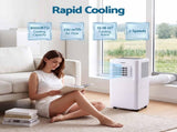 Devanti Portable Air Conditioner 9000 BTU 3-in-1 with Remote Control PAC-B-9000-WH
