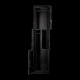 Black Two-Door L-shaped Office Gym Shed Storage Lockers V63-835081