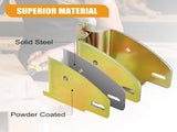E-Track Wood Beam End Socket Accessories, Zinc-Coated Steel, Fit with 2x4 2x6, Add Removable Load V1258-DP02-F-582