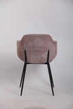 Set of 4 Dining Chairs with Corduroy Cord Fabric in Pink V563-68405_2X
