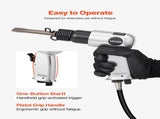 Air Hammer, 4500BPM Pneumatic Hammer with Rust Removal Air Needle Scaler & 4PCS Chisels Round Shank, V952-QDCCZSCXQQSWC0EUI002V0