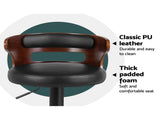 Artiss 2x Bar Stools Gas Lift Faux Leather BA-TW-8005-BKX2