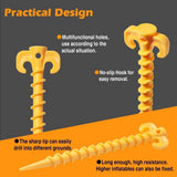 24 Pack Tent Stakes,Stakes for Inflatables,7.5 inch Heavy Duty Spiral Design Outdoor Tent V1192-AZ-W-31172