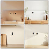 Black Wall Hooks for Hanging Bed Sheets, Rugs, Towels, and Home Organization V1366-AZ2-W-20249
