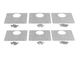 30Pcs Cabinet Hinge Repair Plate Accurate Rugged Stainless Steel Cabinet Hinge Repair Board Kit for V1294-YM0901-3114230145711