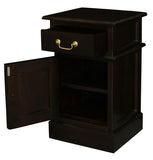 Tasmania 1 Solid Door 1 Drawer Bedside V199-BS101PNLC