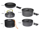 Toque 16Pcs Camping Cookware Set Outdoor CAM1002-14_NZ