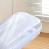 3pcs Zippered Hard Pouch Clear Hard Pouch Container Storage Box for Clothes Toys Cosmetics V1294-YM0901-3117240265711