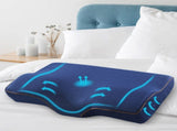 Butterfly Memory Foam Cervical Pillow, Ergonomic Neck Support Pillow, Navy V1188-MS-617-073