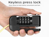 4-Digit Combination Disc Brake Lock, Portable Anti-Theft Security Lock for Motorcycle, Bicycle and V1308-DSZKI-1191-3