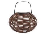 Rattan Solar Lantern Outdoor LED Hanging Lantern Waterproof Landscape Decorative Lamp for Garden V1294-YM0710-3119230151311