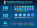Control, RGB Multiple Dynamic Colors, IP68 Waterproof,Above Ground Pool Light Suitable for Pool, V1192-AZ-W-17212