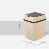 Trash Can 12L Smart Sensor Stable Dealing Cover Simple Style Automatic Touchless Garbage Bin for V1294-YM0715-3117220093713