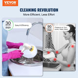 VEVOR Electric Spin Scrubber Cordless Cleaning Brush 5 Heads for Bathroom Floor V952-DBDDXZSJJDBK0SHM0V0