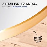 Wall Mirror Oval Aluminum Frame Bathroom 45x100cm GOLD V274-FT-BM-ALUOV-GLD45100