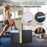 3 in 1 Plyometric Jump Box, 30/24/20 Inch Foam Plyo Box, Platform & Jumping Agility Box, Anti-Slip V952-SHYTX302420YSODG2V0