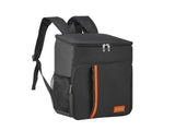 Black Large Capacity Insulated Cooler Backpack 20.5L Leakproof Thermal Lunch Bag Waterproof Soft V888-ELOSUNG40712