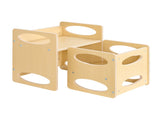Montessori Weaning Table and Chair Set, Wooden Toddler Table and Chair Set for Aged 1-5, Adjustable V952-ETDNZY1513216DOMUV0