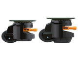 Leveling Casters, Set of 4, 1000 kg Total Load Capacity, 63.5 mm, Heavy Duty with Upgraded Handle V952-DJJLBSDJPBS4EN0Q3V0