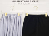 10 Pack Acrylic Pants Hangers, Adjustable Non Slip Clips with Gold Hooks for Closet, Clear Gold V1188-MS-721-008