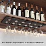 SOGA 64cm Wine Glass Holder Hanging Stemware Storage Organiser Kitchen Bar Restaurant Decoration TAN1039