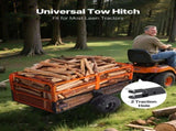 Garden Utility Trailer, 28 Cu. Ft. & 800 kg, ATV UTV Trailer, Tow Behind Steel Dump Trailers, V952-HYTCHCWGK28C4MJ2B001V0