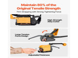 Banding Strapping Kit, Heavy Duty A3 Steel Banding Sealer Tool with Adjustable Width, Manual Metal V952-GDSDKZGJ1JTBB8XI3001V0