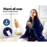 Giselle Bedding Electric Throw Blanket - Navy EB-THROW-RUG-NVB