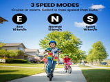 ALPHA Edge Electric Scooter Kids/Teens, 16km/h Max, Adjustable Height, UL Certified, AU Compliant, V219-TRNESCAL2BKA