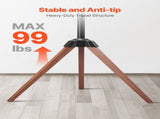Tripod Easel TV Stand, for 40-65 inch Flat Screen/Curved TVs Up to 45 kg, 18&deg Left-Right Rotation V952-TYSDLDDSJZJZLU43E001V0