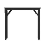 Artiss Computer Desk Foldable Balck 80CM MET-DESK-FD-80-BK