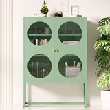 Artiss Buffet Sideboard Metal Cabinet - ELLA Green AI-SIDE-GL-03-GN-AB