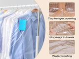 30 plastic clothing covers, 60*140cm laundry bags, transparent clothes hangers, clothing bags, V1259-DP01-BO-269