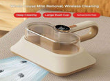 Blue Cordless UV-C Mite Remover Vacuum - 400ml Dust Cup, High-Frequency Tapping, Ergonomic Handle, V888-ELOSUNG53549