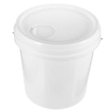 Lightweight White Paint Bucket with Lid and Iron Handle for Multi Functional Storage Use V1369-AZ3-W-18623