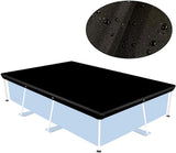 Waterproof cover Dust cover Outdoor pool cover 221 x 150 cm Black Oxford fabric UV protection V1188-MS-313-1096