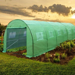 Greenfingers Greenhouse 6x3x2M Walk in Green House Tunnel Plant Garden Shed Dome GH-POLY-E-60X30-GR-D-AB