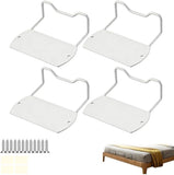 4 PCS Non Slip Mattress Holder, Metal Mattress Support Brackets with Screws for Bed Frame, Easy to V1237-ZY-924-115