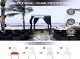 Spandex Folding Chair Covers 100 Pcs Universal Fitted Stretchy Dining Chair Slipcovers for Wedding V1258-DP02-C-1412