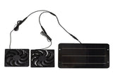 Solar Powered Fan Kit Waterproof Portable 10W 12V for Chicken Coop Greenhouse Dog House Shed Exhaust V1294-YM0703-3114230003911