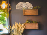 Rattan Lamp Rattan Woven Lamp Shade Pendant Light Shade Ceiling Light Shade Replacement for V1192-AZ-W-11088