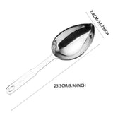 1 Cup Heavy Duty Oval Measuring Spoon Stainless Steel- Measure Spoon for Baking & Cooking Dry and V1366-AZ2-W-23810